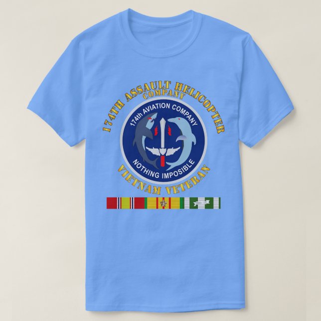 174th AHC Vietnam Vet w VN SVC T Shirt (Design framsida)