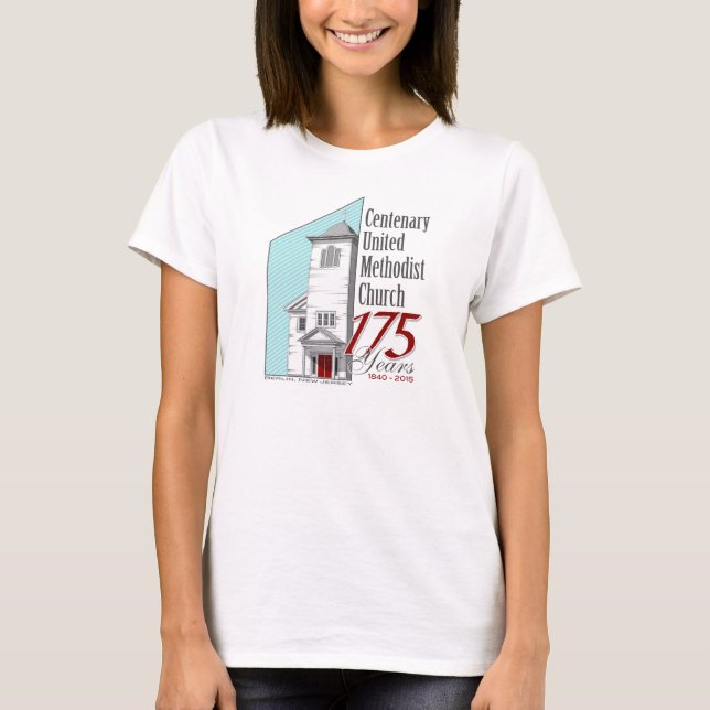 175. Årsdagkvinna T-tröja Tee Shirt (Framsida)