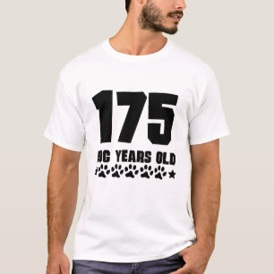 175 hundår gammal rolig 25th födelsedag tee shirt