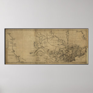 1762 Kartor i Kanada Poster