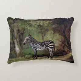 1763 antika färger av zebra dekorativ kudde