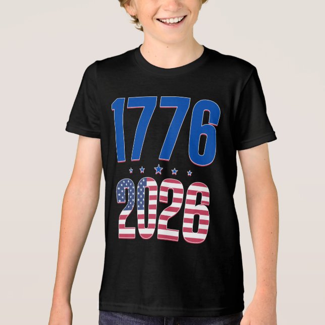 1776 2026 250 år frihet  t shirt (Framsida)