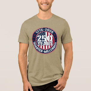 1776 2026 250 år Kvarts-millennium USA-märke T Shirt
