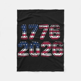 1776-2026 250-års födelsedag Amerikansk Flagga Örn Fleecefilt
