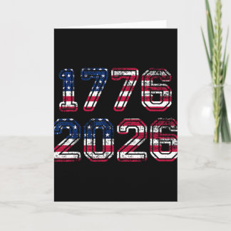 1776-2026 250-årsfirande Amerikansk Flagga Örn Trö Kort