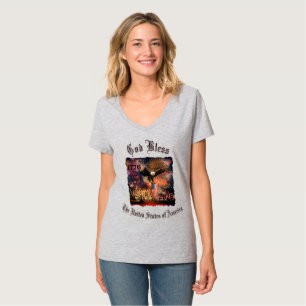 1776 - 2026 250-årsjubileum för amerikanska kvinno t shirt