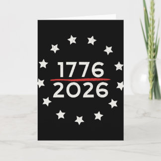 1776 2026 250-årsjubileum Usa Betsy Ross Flagga 4t Kort