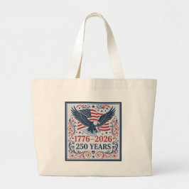 1776 2026 Amerika 250 År Patriotisk Eagle Tote Jumbo Tygkasse