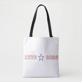 1776 2026 Amerika 250 år Patriotiskt Jubileum Tygkasse