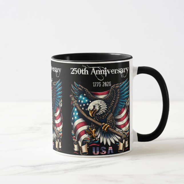 1776 2026 årsjubileum Amerika Mugg (Höger)