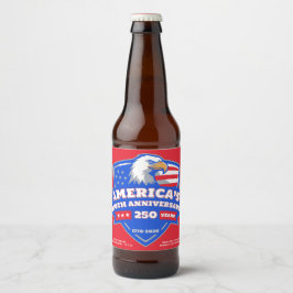 1776–2026 Eagle Shield • Custom Homebrew Label USA Ölflaska Etikett