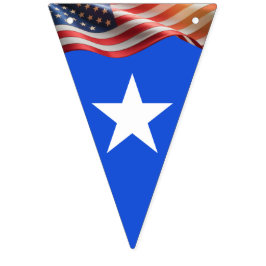 1776–2026 Editable 16-Flag Red-White-Blue America Vimplar