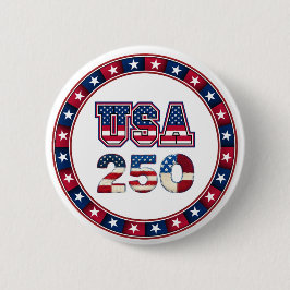 1776–2026 Fosterlandsk USA 250-årsjubileum Knapp