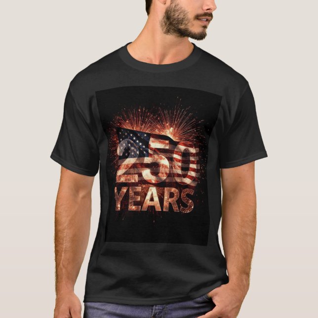 ”1776–2026 Fyrverkeriherorlighet” T Shirt (Framsida)