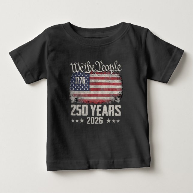 1776–2026 Patriotisk Semikvinkcentennaries Grafisk T Shirt (Framsida)