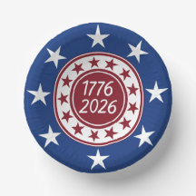 1776-2026 Patriotiskt Partipapper