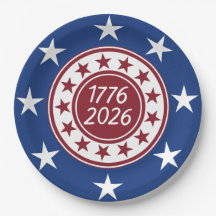1776-2026 Patriotiskt Partitema