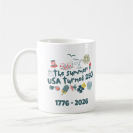 1776 - 2026 Retro 250-årsjubileum 4:e juli Kaffemugg