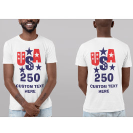 1776–2026 Semikvartssekelsjubileum Patriotiska USA T Shirt