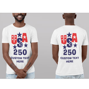 1776–2026 Semikvartssekelsjubileum Patriotiska USA T Shirt