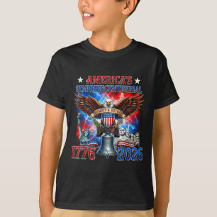 1776-2026 USA 250-årsjubileum 4 juli T Shirt