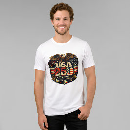1776-2026 USA 250-årsjubileum 4 juli T Shirt