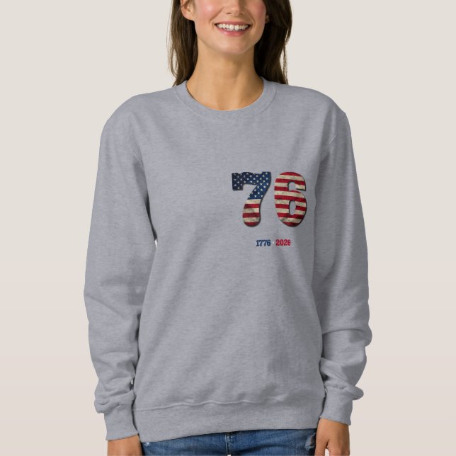 1776-2026 USA 250th Anniversary Patriotic Design T Shirt (Framsida)
