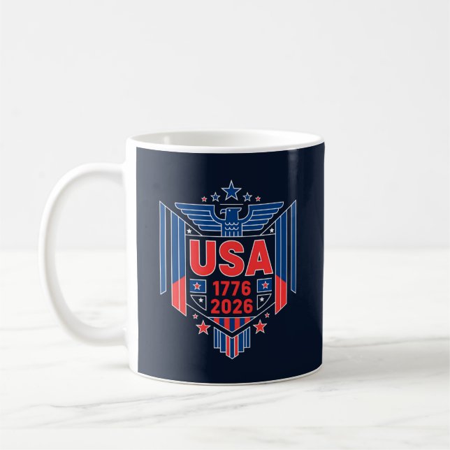 1776-2026 USA KAFFEMUGG (Vänster)