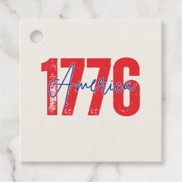 '1776 America' 250-årsjubileum 4:e juli Elfenben Gåvor Etiketter
