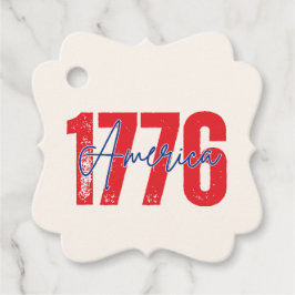 '1776 America' 250-årsjubileum Mjuk Elfenben 4:e J Gåvor Etiketter