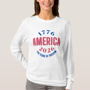 1776 AMERIKA 2026 250 år frihet T Shirt