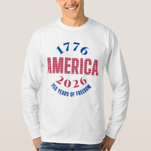 1776 AMERIKA 2026 250 år frihet T Shirt