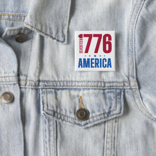 1776 Amerika 250 år historisk frihet Knapp