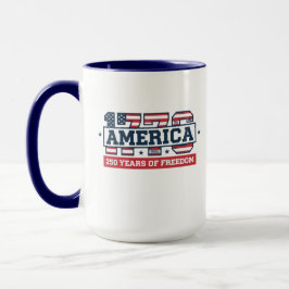 1776 Amerika 250 År | Patriotisk USA-jubileum Mugg
