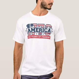 1776 Amerika 250 År | Patriotisk USA-jubileum T Shirt