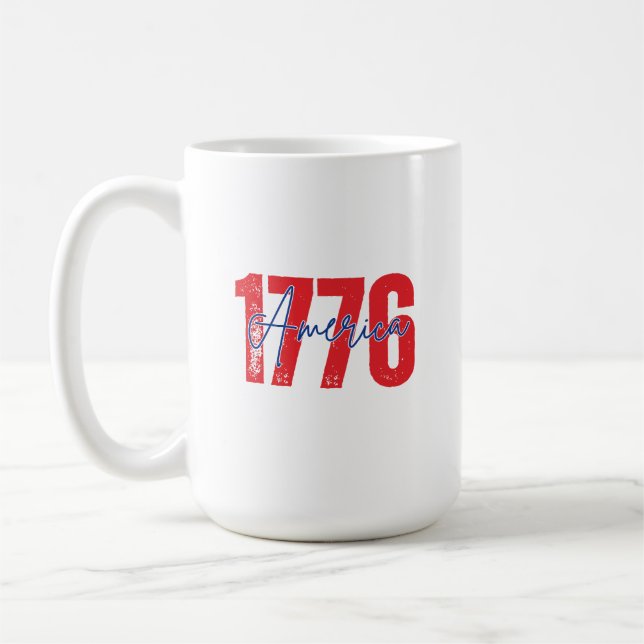 "1776 Amerika" 250-årsjubileum 4:e juli Kaffemugg (Vänster)