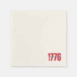1776 Amerika 4:e Juli Röd Blå Vintage Grillfest Pappersservett