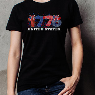 1776 Amerika Patriotisk 4:e Juli  T Shirt