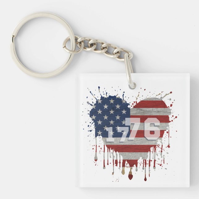 1776 Amerikansk Flagga (Framsidan)