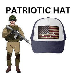 1776 Amerikansk Flagga Patriotisk Truckerhatt Keps