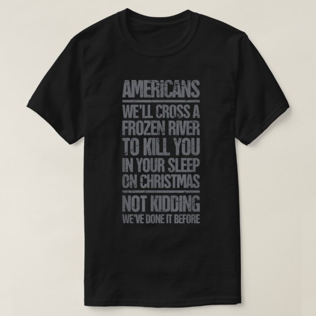 1776 Amerikansk revolutionär Krig Funny T Shirt (Design framsida)