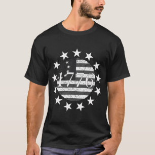 1776 Betsy Ross USA flagga Patriotic T Shirt