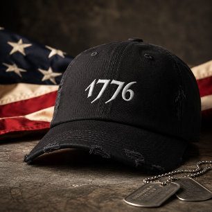1776 Broderad Amerikansk Keps