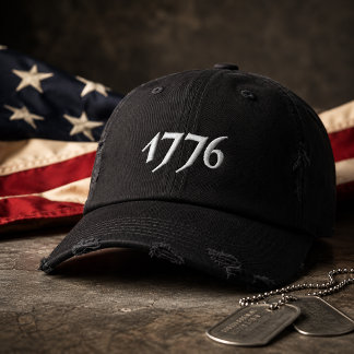 1776 Broderad Amerikansk Keps