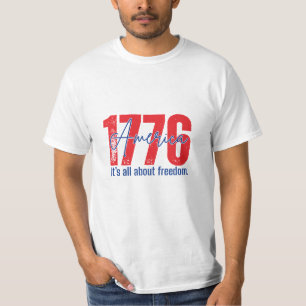 1776 Det handlar om frihet Patriotisk 4:e juli  T Shirt