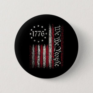 1776 Flagga-konstitutionen Independence day Americ Knapp
