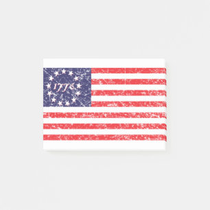 1776-flagga post-it block
