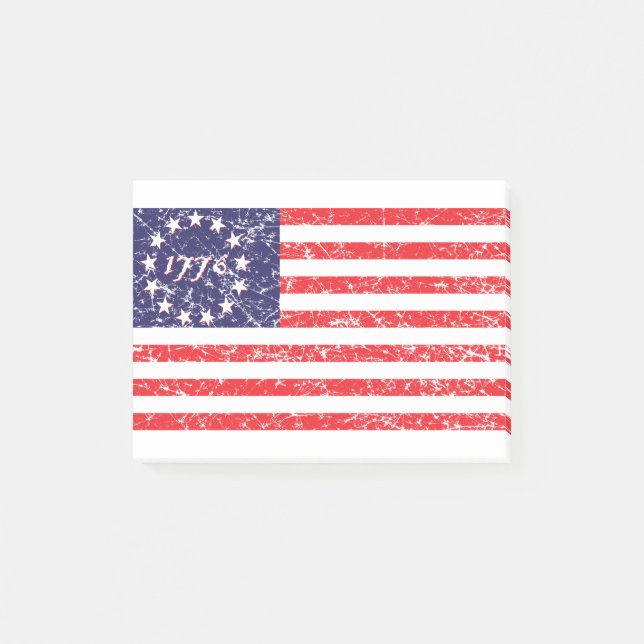 1776-flagga post-it block (Framsida)