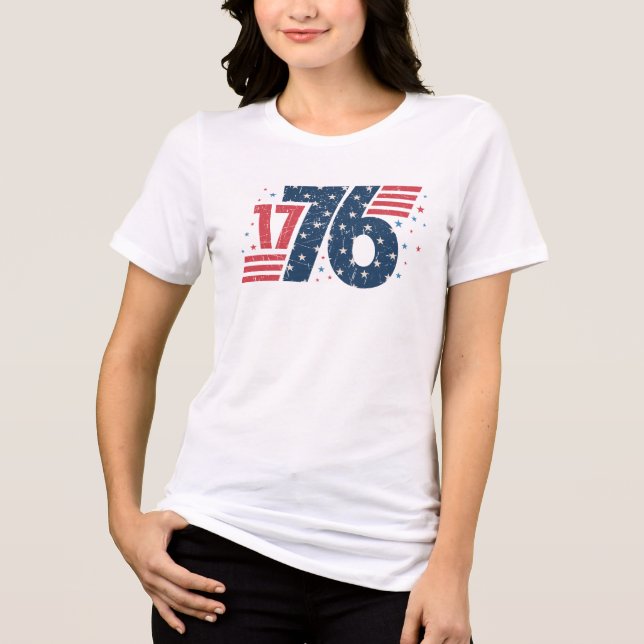 1776, Independence day, 4 juli T Shirt (Framsida)