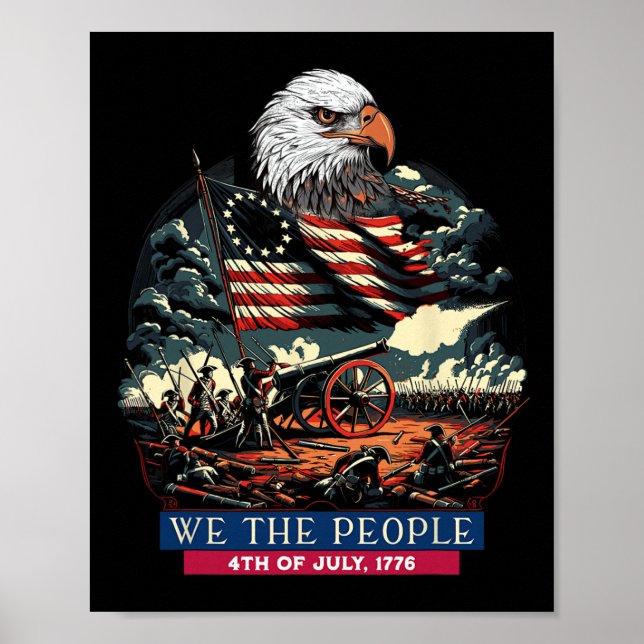 1776 Liv Frihet Jakten På Lycka 4:e Juli Poster (Framsidan)